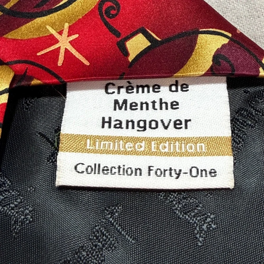 J. Garcia Creme de Menthe Hangover Vintage Silk Holiday Ornaments X Long 3.75x63